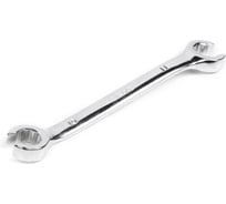 Накидной разрезной двусторонний ключ HORTZ 10х11 хромированный HOR 119688