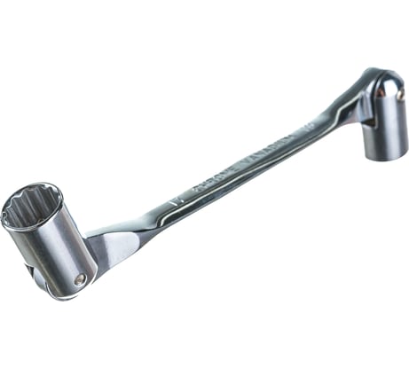 Торцевой ключ HORTZ шарнирный 17х19 хромированный HOR 352130