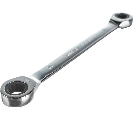 Накидной двусторонний ключ HORTZ 8х10 трещ. хромированный HOR 118850