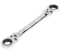 Накидной двусторонний ключ HORTZ 20х22 трещ/шарн. хромированный HOR 118764