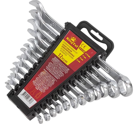 Набор комбинированных ключей KingTul KT-3312MP 12пр . (6-14, 17, 19,22мм) 3650 KT-3312MP(3650)