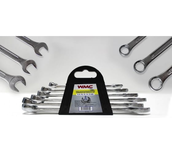 WMC TOOLS Набор ключей комбинированных 6пр, в пластиковом держателе 48310 5068
