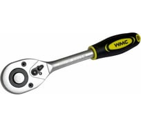 Трещотка WMC TOOLS реверсивная, с резиновой ручкой, 3/8''(L-200мм,24зуб.) 48824 80234