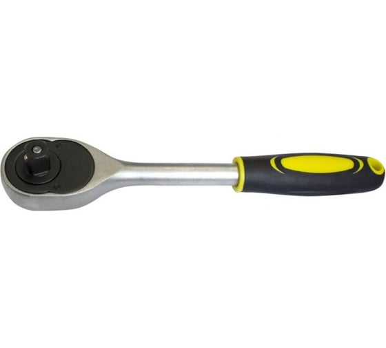 Трещотка WMC TOOLS реверсивная, с резиновой ручкой, 1/4''(L-155мм,24зуб.) 48822 80224 1