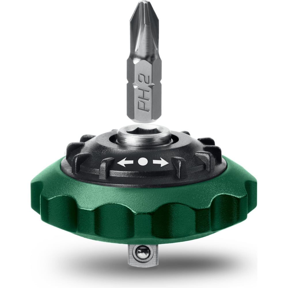 СуперкомпактнаяреверсивнаятрещоткадлябитиголовокKRAFTOOLSpaceRatchet25890