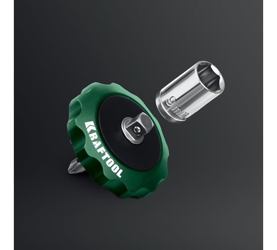 Суперкомпактная реверсивная трещотка для бит и головок KRAFTOOL Space Ratchet 25890