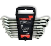 Набор гаечных ключей с трещоткой RODEO 8, 10, 12, 13, 14, 16, 17, 19 мм, 8 шт. 401005817