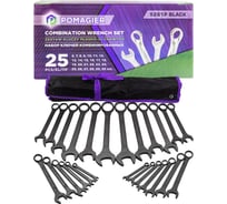Набор комбинированных ключей POMAGIER POM-5261P 25 предметов Black(62097)