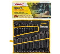 Набор комбинированных ключей WMC TOOLS 25 предметов WMC-5261PD Black(62067)