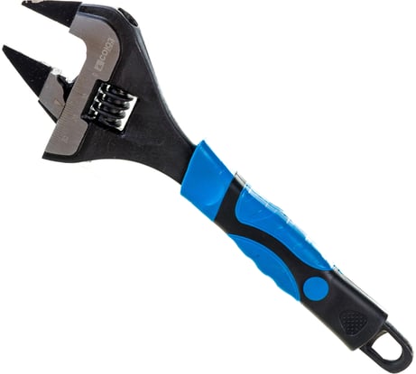 Разводной ключ СОЮЗ  200мм, зев 38мм, СУПЕРТОНКИЕ ГУБКИ, обрезиненная рукоятка,  1045-30-200С