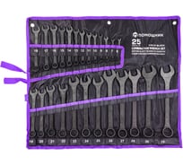 Набор ключей комбинированных 25 предметов Помощник 5261P Black(62098)