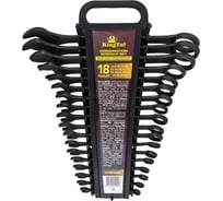 Набор ключей комбинированных 18 предметов KingTul KT-5181MP Black(62058)