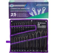 Набор ключей комбинированных Помощник 25 предметов 5261PD Black(62102)