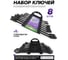Набор ключей комбинированных 8 предметов Помощник 5086 Black(62084) 2