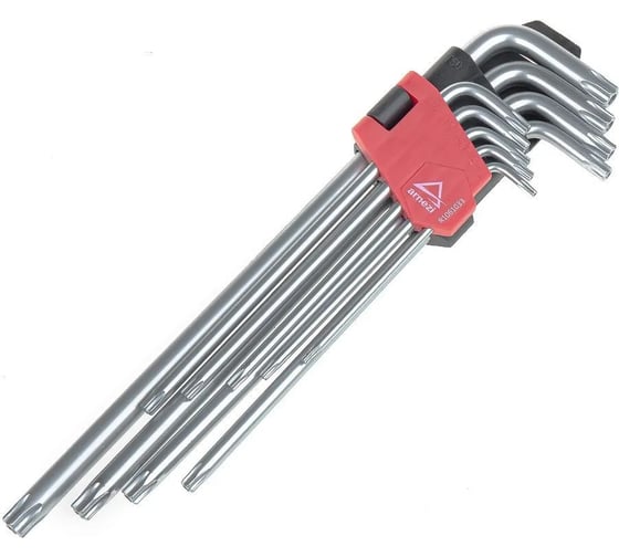 Набор имбусовых ключей ARNEZI Torx с отверстием 9 предметов, длинные R1061033 1