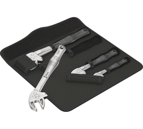 Набор гаечных рожковых ключей WERA Joker с самонастройкой, 7-10 ,10-13,13-16,16-19 мм, WE-020110