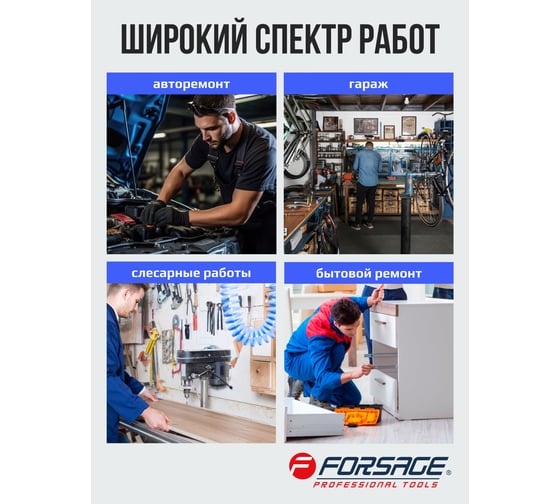 Ключ Г-образный Forsage TORX T15 F-76615(25401)