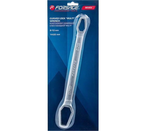 Ключ накидной Forsage Multi(8-13мм, 14-22мм), в блистере F-9E003(27292)
