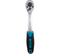Трещотка универсальная под квадрат Smartbuy 1/2"+1/4"+3/8", 72 зуба, прорезиненная ручка, сталь CR-V, tools SBT-SWK-12-14p1