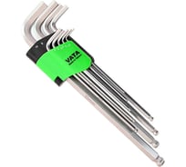 Набор ключей Г-образных экстрадлинных с шаром VATA 9 предметов 14-33L09