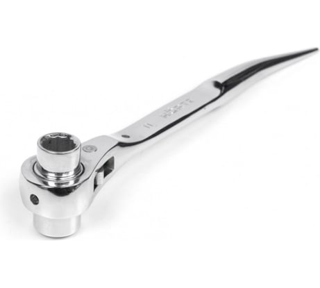 Торцевой ключ HORTZ трещоточный укороченный 24х27 хром HOR 121331