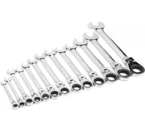 Набор ключей HORTZ комбинированных, трещоточных 9шт. 8-22 брез.сум.HOR 206559