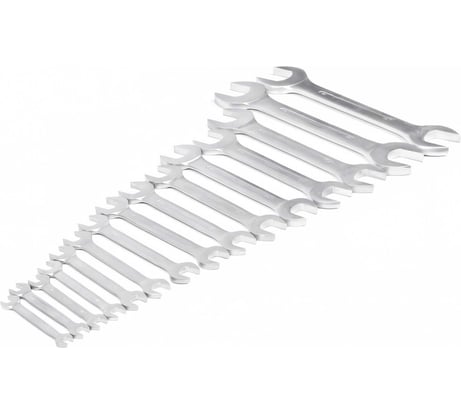 Набор ключей HORTZ гаечных двусторонних 15шт. 10-55 хром. 103551