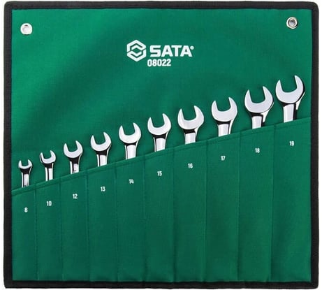 Набор ключей комбинированных SATA 8-19 мм 10 предм. 08022