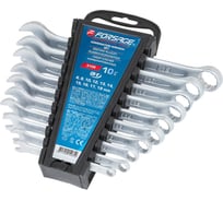 Набор ключей комбинированных Forsage 10 предметов (6, 8, 10, 12-17, 19 мм) на пластиковом держателе F-5106(17112)