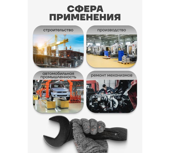 Рожковый ключ Forcekraft ударный односторонний 50мм FK-79150(26873)
