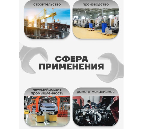Рожковый ключ Forcekraft ударный односторонний 75мм FK-79175(26993)