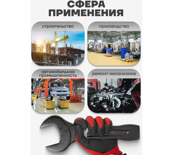 Рожковый ключ Forcekraft ударный односторонний 55мм FK-79155(26874)