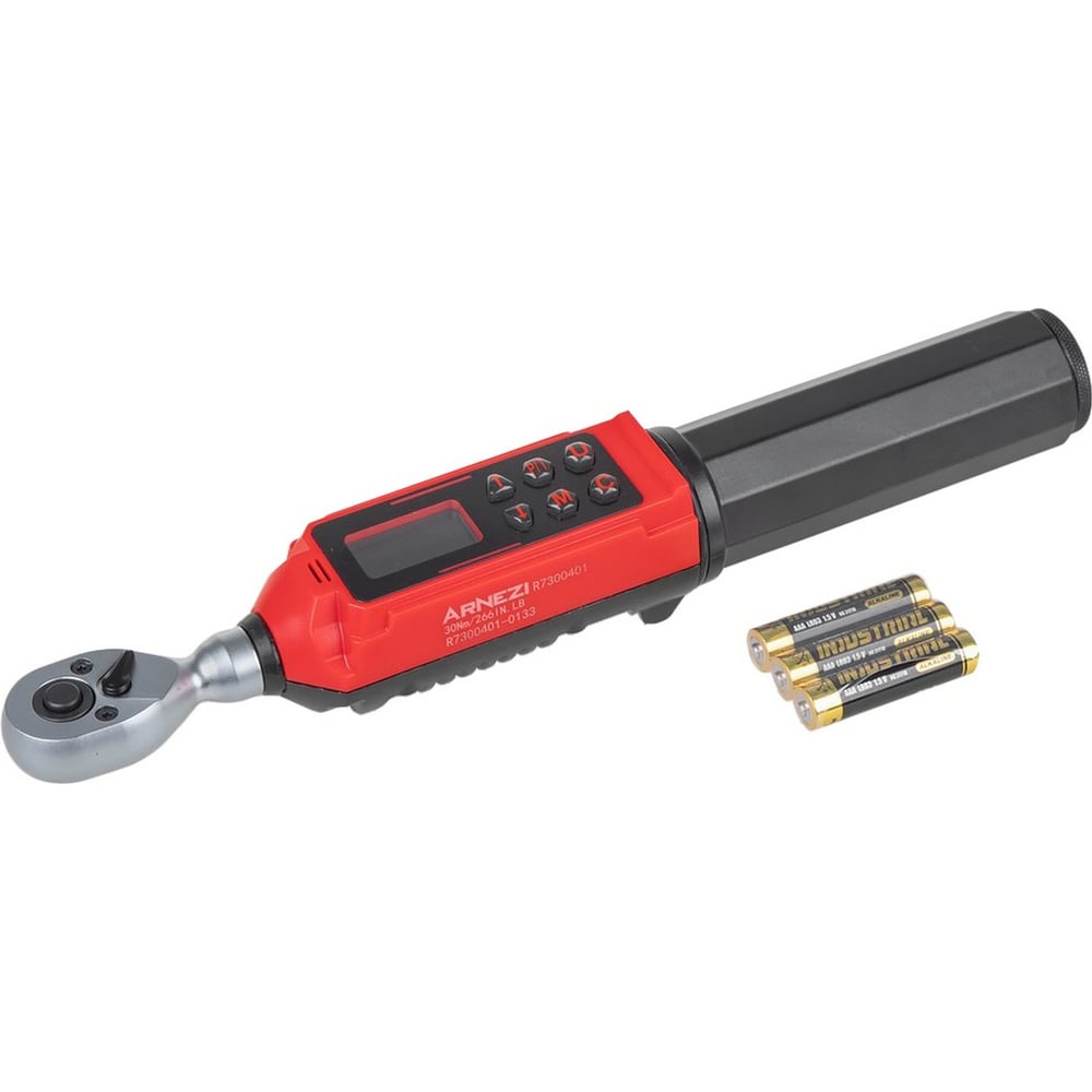 КлючдинамометрическийARNEZI1/4"0,45-30Нм,цифровойвкейсеL=265ммR7300401