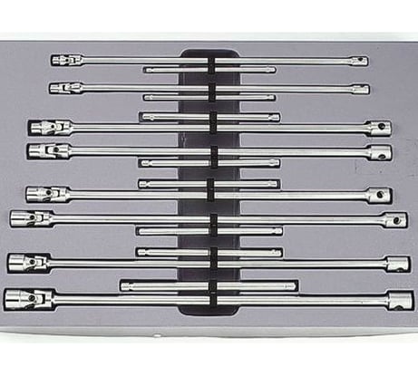 Набор карданных торцевых ключей на Т-обр. удлинителе FORCE 8 пр 50816