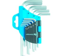 Шестигранные ключи HOEGERT TECHNIK Crv, 9шт. HT1W802