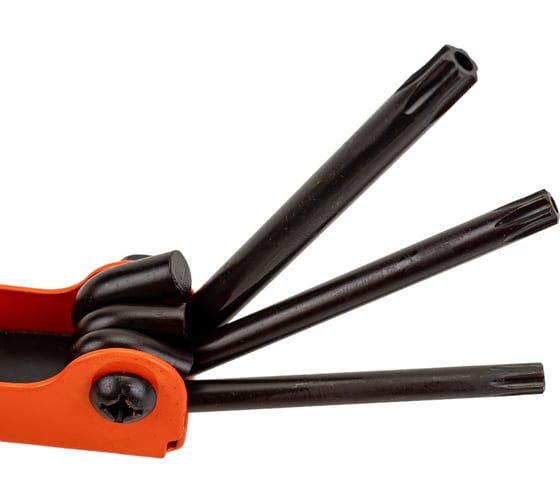 Набор ключей TDM ELECTRIC Гранит TORX раскладной 8 шт. T9 - T40, углеродистая сталь, блистер SQ1020-0211