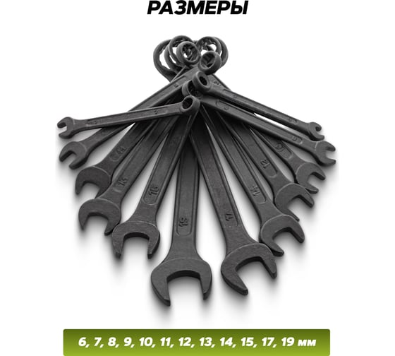 Набор ключей комбинированных ForsLine 12 предметов FL-5124MP BLACK(64736)