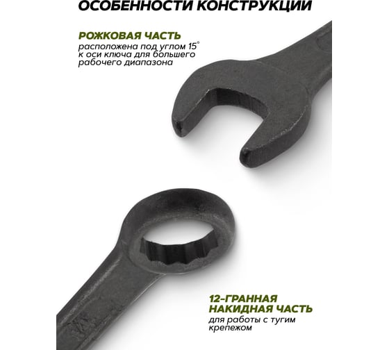Набор ключей комбинированных ForsLine 18 предметов FL-5181MP BLACK(64744)