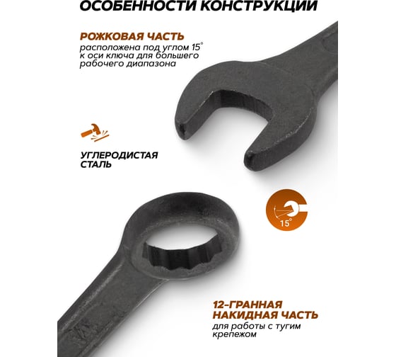 Набор ключей комбинированных ISMA 25 предметов ISMA-5261PD BLACK(64753)