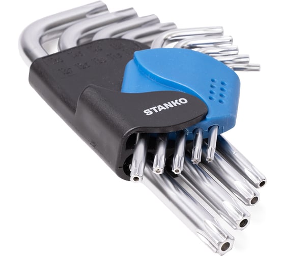 Набор угловых ключей STANKO Torx коротких 9 шт CS11129S