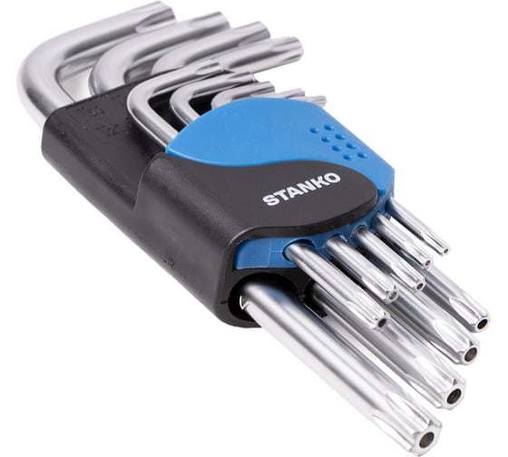 Набор угловых ключей STANKO Torx коротких 9 шт CS11129S