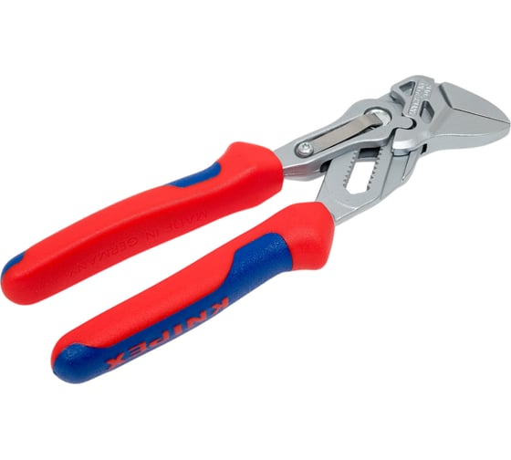 Переставные клещи-ключ Knipex 27 мм (1"), 150 мм, Cr-V, хром, 2-к рукоятки, KN-8605150S02