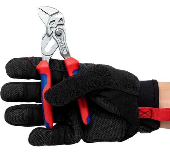 Переставные клещи-ключ Knipex 27 мм (1"), 150 мм, Cr-V, хром, 2-к рукоятки, KN-8605150S02
