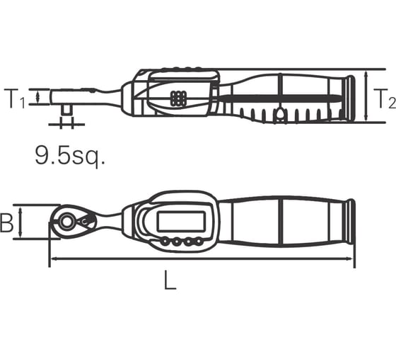 Динамометрический ключ с цифровой индикацией KTC GEK030-C3A, 3/8", 2-30 Нм