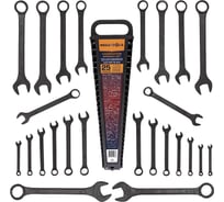 Ключи комбинированные MEGATOOLS набор 25 предметов (6-28, 30, 32мм) MT-5261MP BLACK(64641)