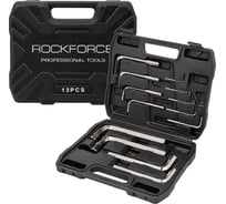 Ключи Г-образные 6-гранные Rockforce набор 13 предметов (2, 2.5, 3-8, 10, 12, 14, 17, 19 мм) RF LIGHT-5137C(64482)