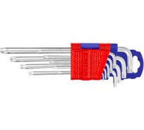 Набор шестигранников удлиненные emtop Torx 9 шт T-10, T-15, T-20, T-25, T-27, T-30, T-40, T-45, T-50 EHKY3092