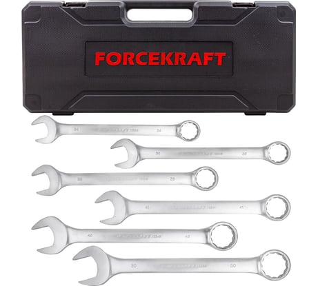Набор ключей комбинированных Forcekraft 6 предметов FK-5061MP(64757)