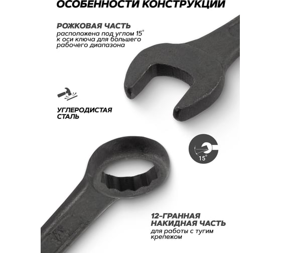 Ключи комбинированные SIGMATOOL набор 25 предметов (6-28, 30, 32 мм) Sigmatool-5261P BLACK(64653)