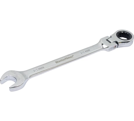 Комбинированный ключ МастерАлмаз трещеточный, с гибкой головкой, 180 град. 14 мм 10502922